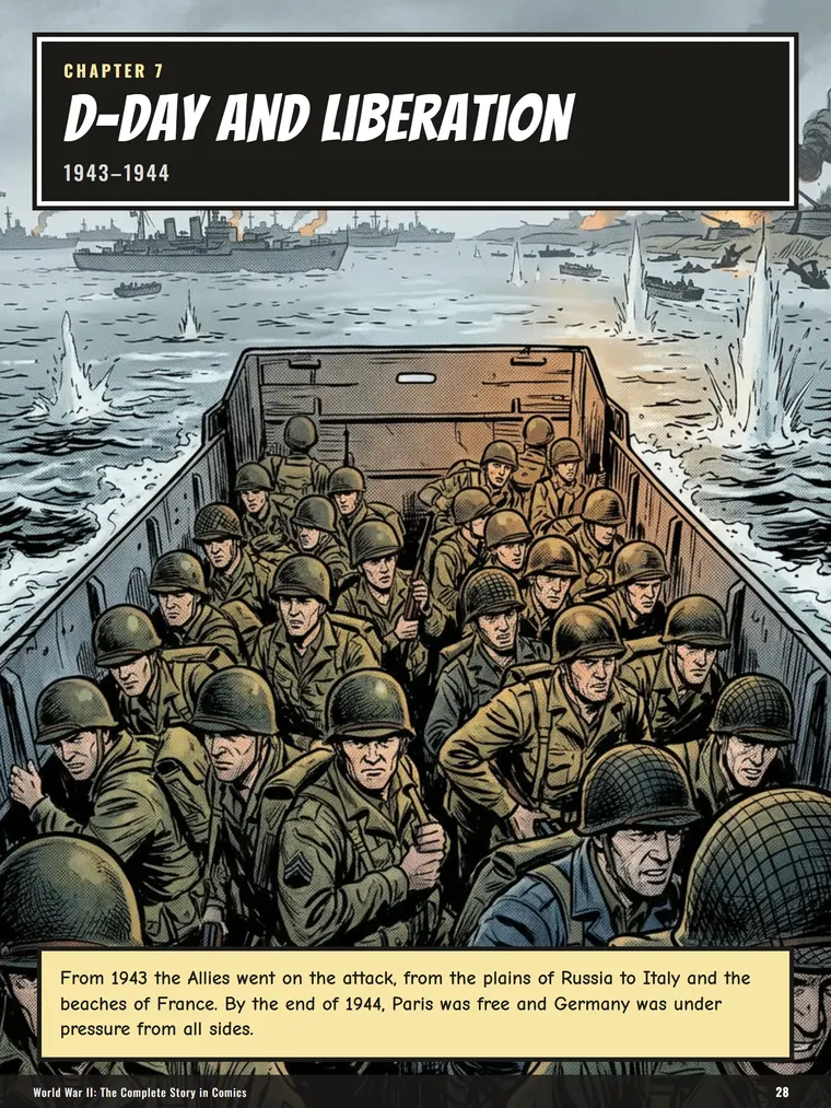 Chapter 7 opening page: D-Day and Liberation